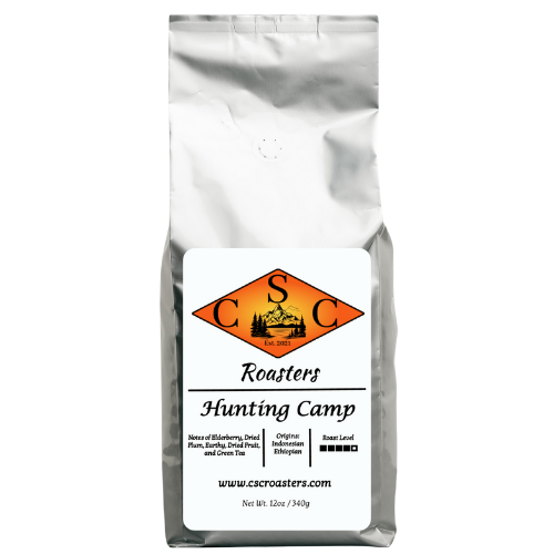 Hunting Camp coffee blend, front side